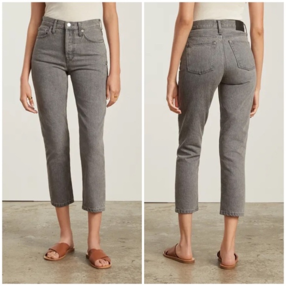 EVERLANE The 90’s Cheeky Jean, 24 CROP - Grey
